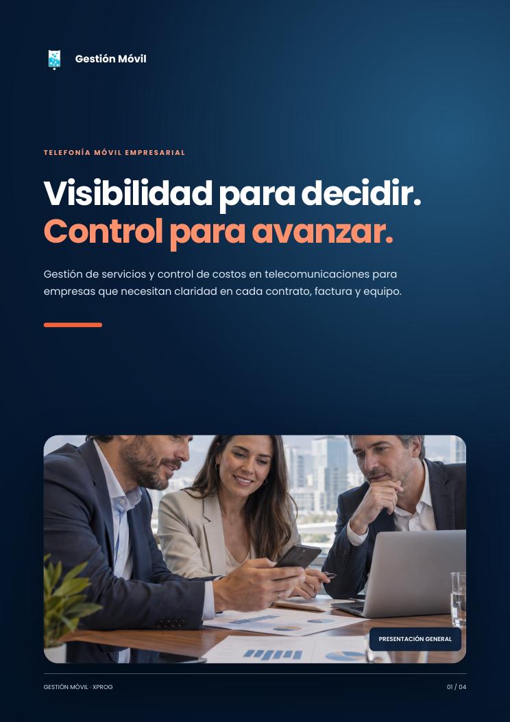 Brochure Gestión Móvil, portada